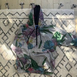 Adidas Floral Windbreaker